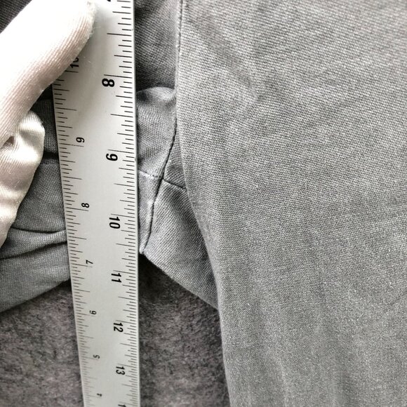 ATM Anthony Thomas Melillo Enzyme Wash Cropped Boyfriend Pant Womens 2 Gray Wide - Picture 7 of 12